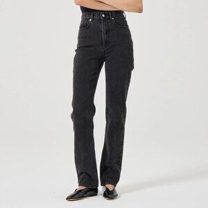 NWT Rolla's Lou Lou Straight Jean - Black Sand - Size 32